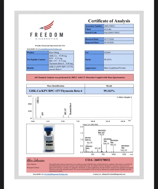 KLOW 2 6A-KLOW | Research Peptide Compound Blend